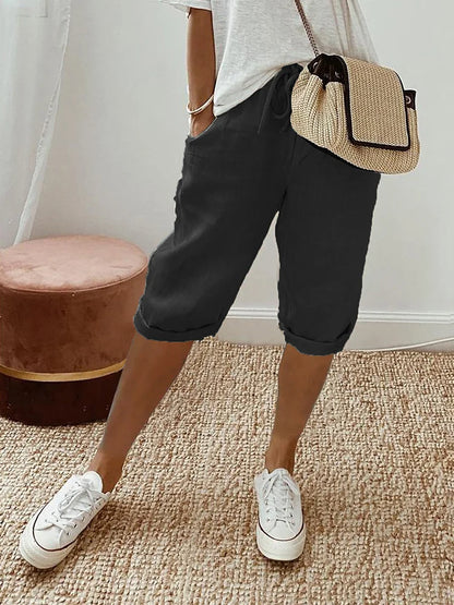 Laluna® | Katoen linnen Dames Shorts 1+1 Gratis