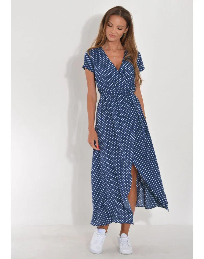 Van Dijkman Mode® | Elegante Zomerjurk met V-hals