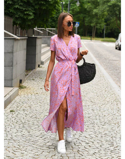 Van Dijkman Mode® | Elegante Zomerjurk met V-hals
