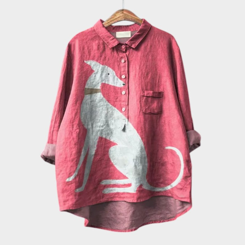 Van Dijkman Mode® | Blouse met Harmonieus Kleurenspel