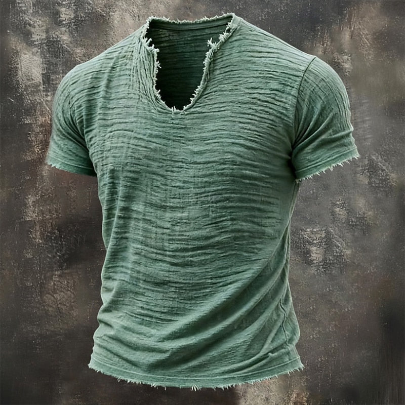 Van Dijkman Mode® | V-hals T-shirt