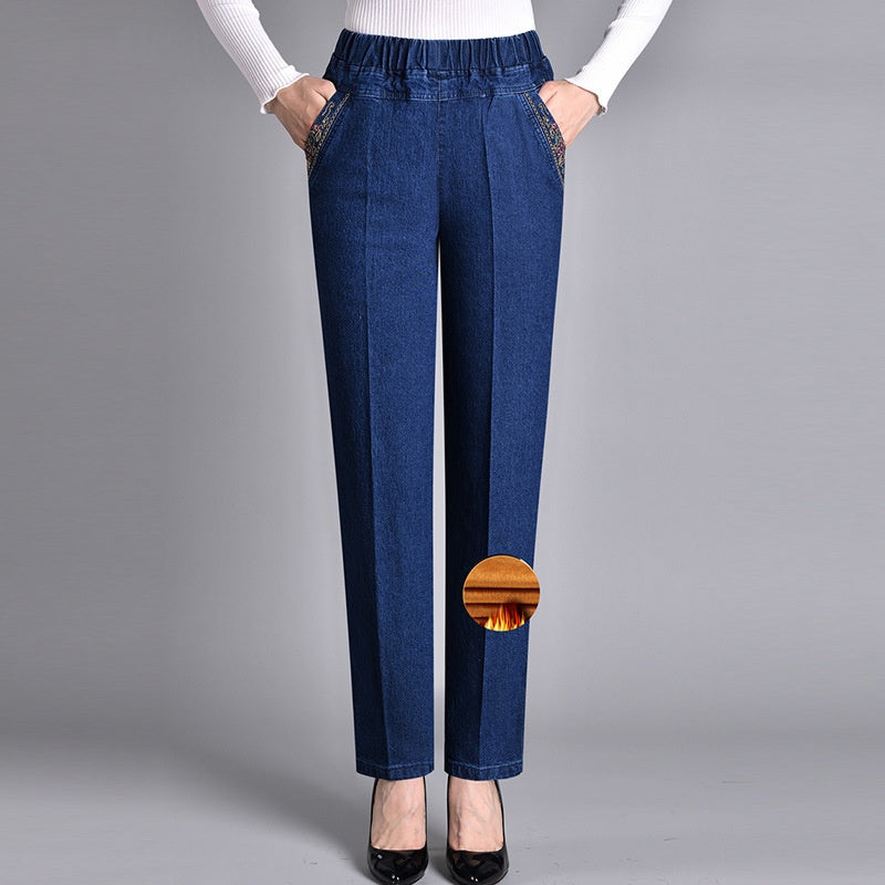 Linden Mode | Jeans met Elastische Taille en Zijzakken