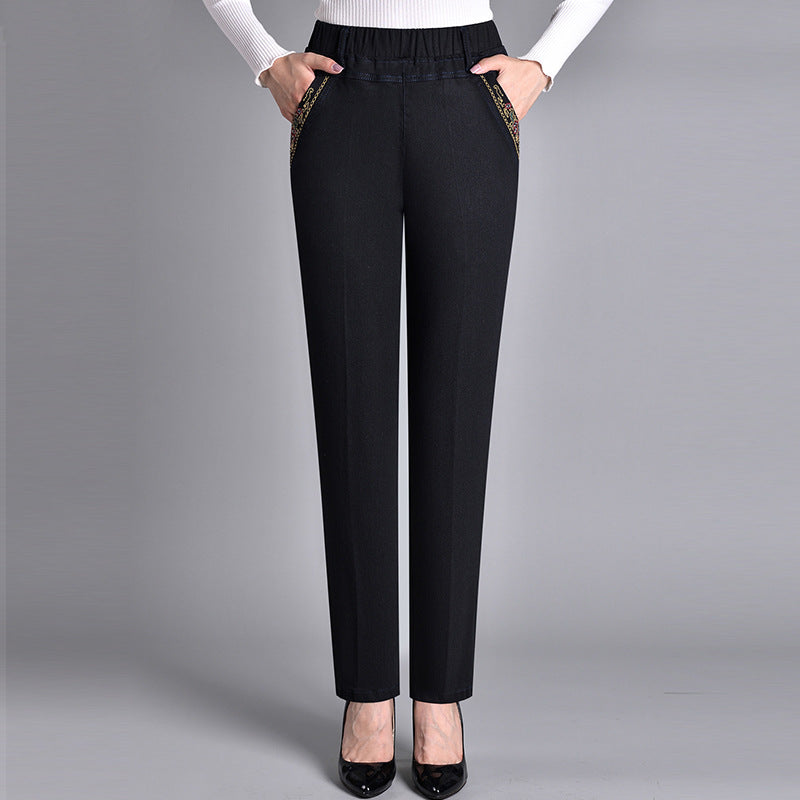 Linden Mode | Jeans met Zijzakken en Elastische Taille