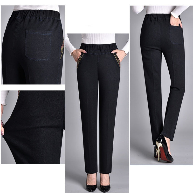 Linden Mode | Jeans met Elastische Taille en Zijzakken