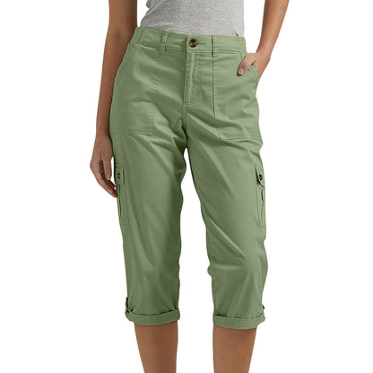 Van Dijkman Mode® | Capri Broek met Meerdere Zakken