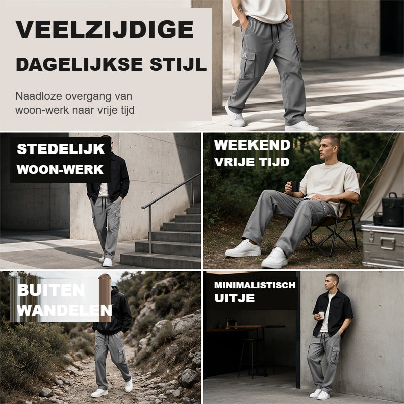Van Dijkman Mode® | Heren Cargobroek