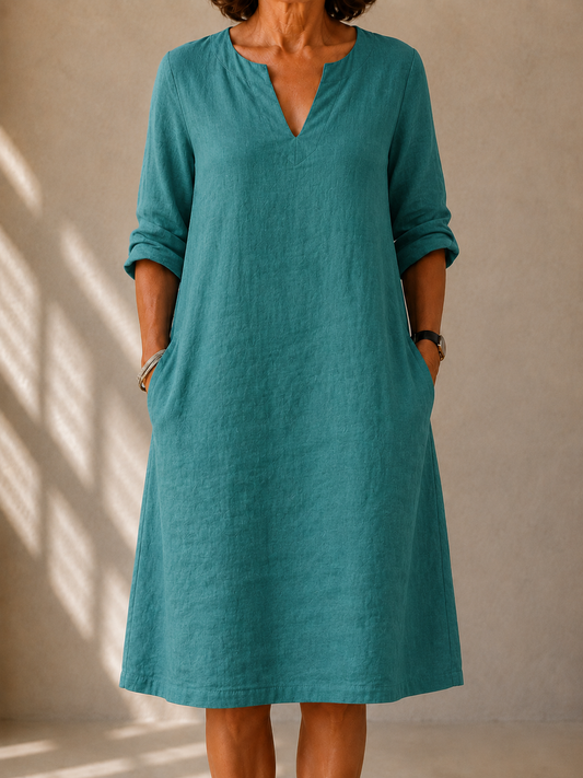 Van Dijkman Mode® | Elegante Vloeiende Jurk Sophie