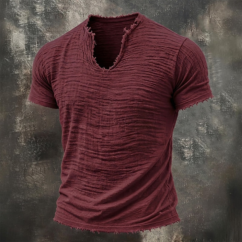 Van Dijkman Mode® | V-hals T-shirt