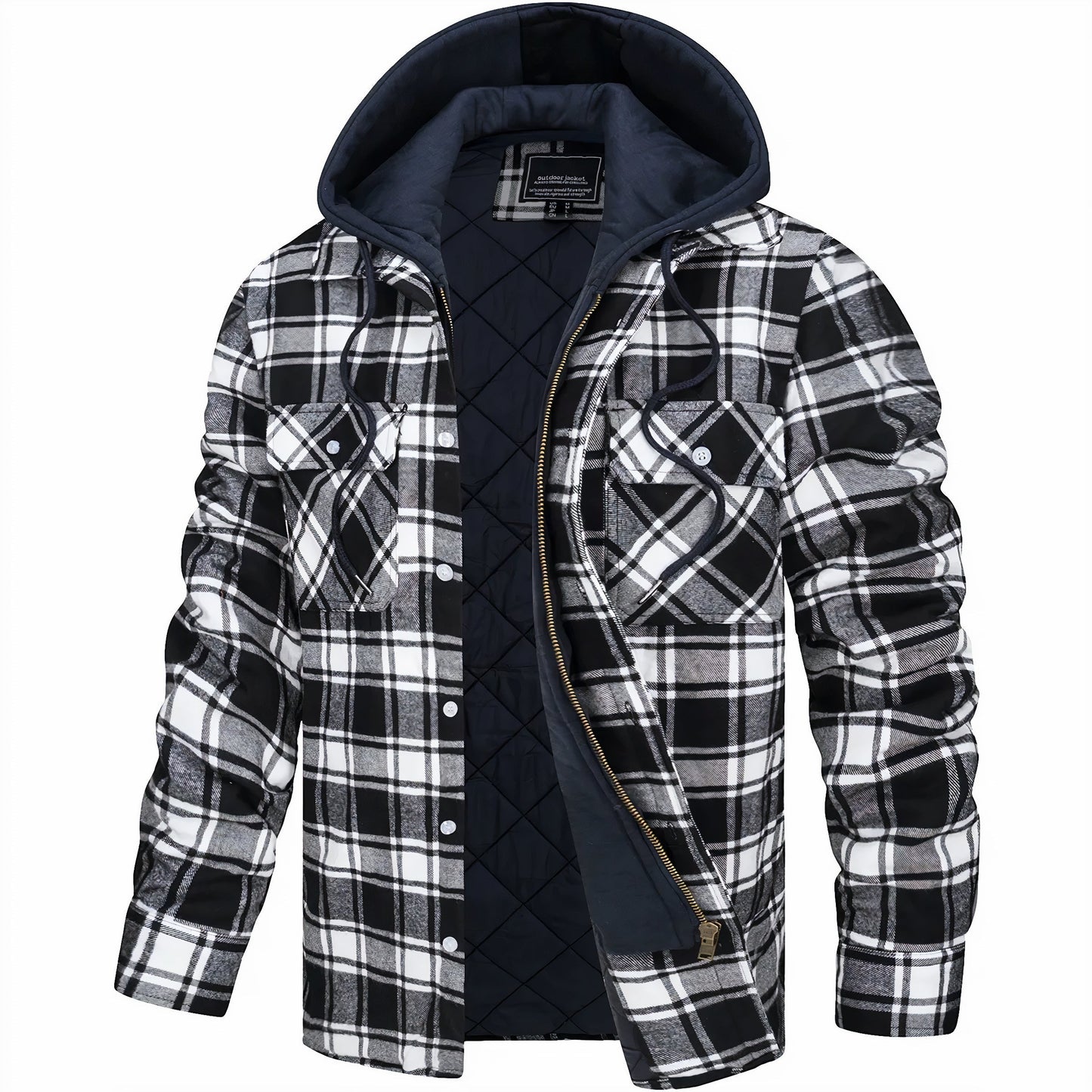 Linden Mode | Geruite Jas met Rits