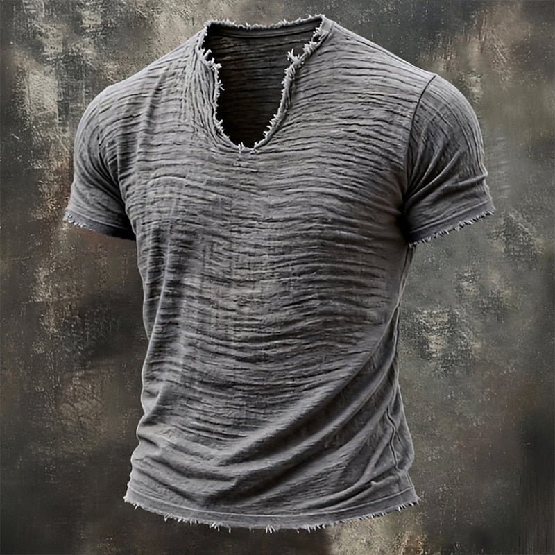 Van Dijkman Mode® | V-hals T-shirt